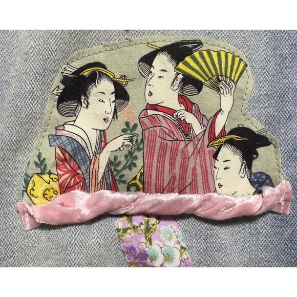 Upcycled Rag & Bone Nina High-Rise Flare Geisha Jeans - Size 31 - Picture 4 of 8